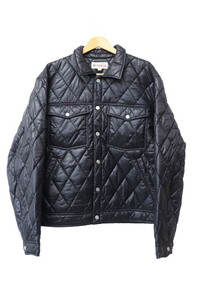 ステューシー STUSSY 23AW Quilted Nylon Ranch Jacket キルティング ナイロン 中綿 ランチ ジャケット ブルゾン 23F115712J XL 黒 ブラッ