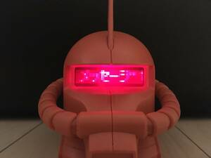 シャー専用ザク　LEDメッセージ　ガンダム