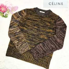 極美品◆CELINE セリーヌ ニット フィービー期 ミックス ウール S