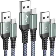 急速充電 USB Type C ケーブル USB-A & USB-Cケーブル