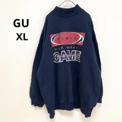 【GU】ジーユー トレーナー スウェット ビックシルエット ロゴ入り XL