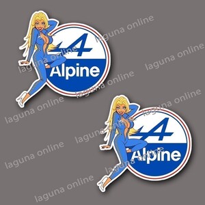 ☆即納☆ alpine pinupgirl　ステッカー　デカール　並行輸入