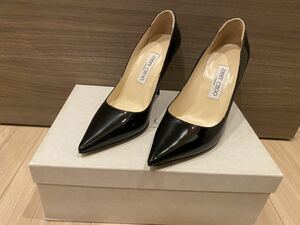 Jimmy choo ジミーチュウ Abel アベル ブラックエナメル