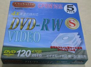 RiDATA DVD-RW 録画用 CPRM対応 4倍速 120分 5枚パック