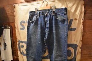 グッドスタイル雰囲気系◎Levis501リーバイス501インディゴデニムパンツW36L32インディゴボタンフライオールコットンアメカジワークn25032