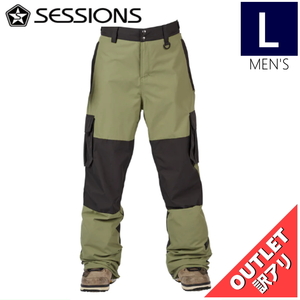 【OUTLET】【汚大】 SESSIONS MAJOR PNT カラー:BLACK Lサイズ メンズ スノーボード スキー ウェア パンツ PANT アウトレット