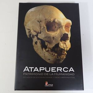 【洋書】入手困難 大型本 Atapuerca patrimonio de la humanidad アタプエルカ 世界遺産 発掘と発見の30年 付属 3メガネ DVD付