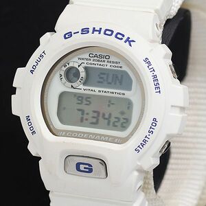 1円 稼動 良品 カシオ ジーショック QZ ラバーズコレクション DW-6697 デジタル文字盤 ホワイト メンズ腕時計 2000000 5NBG2 OMI
