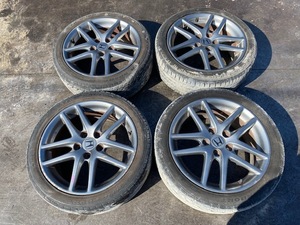 CL7 アコード ユーロR 純正 17インチ アルミホイール 4本 7J +55 5H 114.3 5穴215/45R17 JDM Accord Euro R