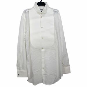 GIORGIO ARMANI Le Collezioni ジョルジオアルマーニ　メンズ　ホワイト　長袖　ドレスシャツ　トップス　41/16表記