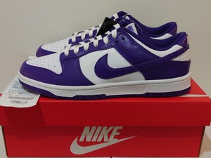 NIKE DUNK LOW RETRO COURT PURPLE ナイキ ダンク ロー レトロ コートパープル DD1391 104 27cm US9 新品未使用 国内正規品 白紫 良個体