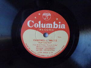 SP盤 / FAREWELL WALTZ(別れのワルツ)・ANNIE LAURIE(アニー・ローリー)EUGENE COSSMANN-ユージーン・コスマン管弦楽団 / 歌詞カード付き