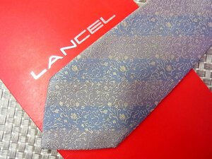 ★2860S★新品【刺繍 花 植物 柄】ランセル【LANCEL】ネクタイ