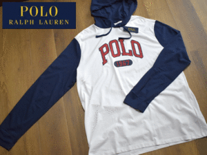 1円スタート!【新品】(メンズXL) POLO RALPH LAUREN ポロ ラルフローレン パーカー 長袖 プルオーバー コットン カジュアル 男女兼用 K191