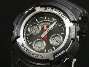 カシオ CASIO Gショック G-SHOCK アナデジ 腕時計 AW590-1A ブラック