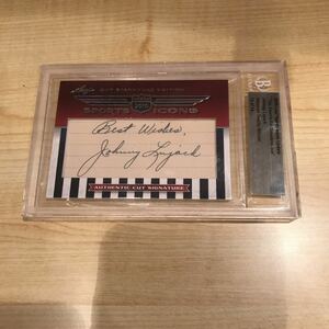 Johnny Lujack 2010 Leaf Sports Icons Update Cuts auto /25 NFL