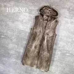 『HERNO』ヘルノ (40) ラヴィット ダウン ファーコート