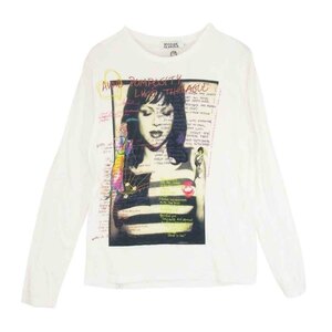 HYSTERIC GLAMOUR ヒステリックグラマー 0294CL21 Avoid Pomposity L/S TEE コートニーラブフォト 落書き プリント 長袖 Tシャツ M【中古】