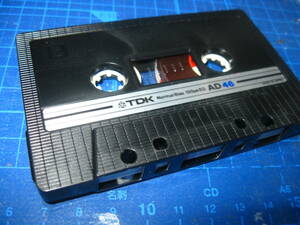 7使用済み　中古　 カセットテープ　TDK　AD46　Type1　ノーマル　46分 　1本　爪なし　No.1220