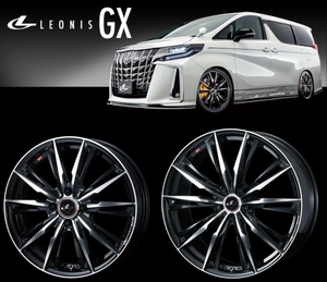 [業販限定販売] [新品] [20インチ] [LEONIS GX] [8.5J+35] [245/35R20] [ヴェルファイア] [4本SET] [レオニス] [PBMC] [weds]