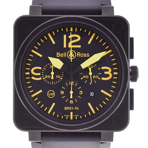 値下 ベル＆ロス Bell＆Ross BR01-94-S BR01 クロノグラフ デイト 世界限定500本 自動巻き メンズ 美品 A#132896