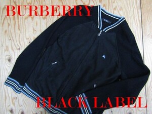 ★バーバリーブラックレーベル BURBERRY★メンズ リブニットジャケット 切替デザイン★R70119054A