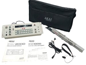 AKAI アカイ professional EWI1000 ELECTRIC WIND INSTRUMENT/EWV2000 EWI&EVI SOUND MODULE シンセサイザー デジタルサックス 本体