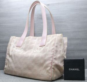 シャネル ニュートラベルライン MM トート バッグ ピンク ナイロン CHANEL