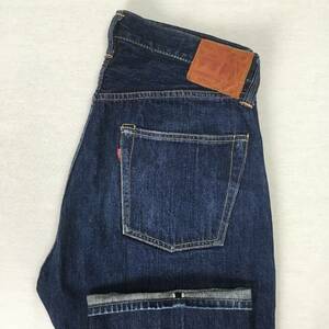 FREEWHEELERS フリーホイーラーズ 601XX 1947MODEL 5 POCKET JEANS 14oz デニム W32 L32 セルビッチ ボタンフライ 隠しリベット 革パッチ