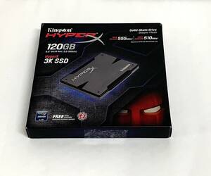 Kingston SSD HyperX 3K 2.5inch SATA3 MLC NAND採用 (最大読込速度555MB/s 最大書込速度510MB/s) 120GB SH103S3/120G