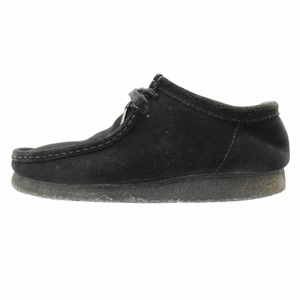 クラークス clarks Wallabee Boot スエード ワラビー ブーツ クレープソール モカシン シューズ 26.5cm 黒 ブラック 261555197080 メンズ