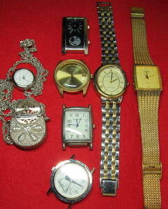 　★【 LONGINES・plerre carden・US PORO 他 クオーツ ？ 7点 】★ ” ジャンク品 ”