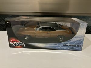 100% HOT WHEELS 1/18 1969 DODGE CHARGER 京商 絶版 ホットウィール ダッジ チャージャー 新品未開封品