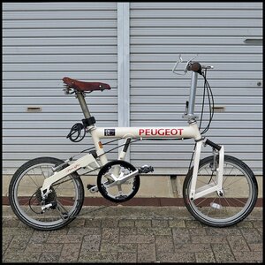 △PEUGEOT/プジョー 折りたたみ自転車 Pacific 18インチ フォールディングバイク/街乗り/パシフィック/ジャンク品/部品取り