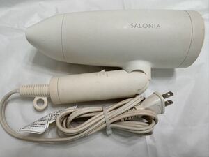 サロニア SALONIA ドライヤー TURBO SL-013WH AC100V 50/60Hz 1200W 温度ヒューズ142℃ 中古品 稼動品