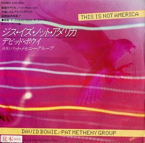 7 David Bowie, Pat Metheny This Is Not America EYS17522 EMI AMERICA Japan /00080