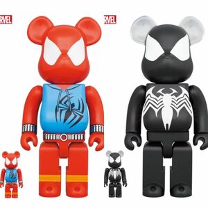 即発送可！新品未開封！BE@RBRICK SPIDER-MAN 100％ & 400％ 4体セット ベアブリック