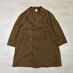 HILTON TIME ヒルトン タイム ダブル オーバーサイズ コート COAT MADE IN ITALY ブラウン 系 サイズ 50 612