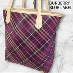 美品✨️BURBERRY BLUERABEL 斜めノバチェック トートバッグ