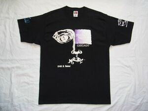 ☆美品・未着用☆ 90s00s ビンテージ KINGSTON MINES キングストン・マインズ シカゴ ブルース Tシャツ sizeL 黒 ☆USA古着 BLUES JAZZ 80s