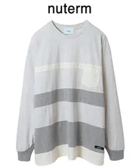 nuterm(ニューターム) Random Border L/S Tee ランダムボーダー長袖T 001TT-021S