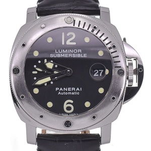 オフィチーネパネライ OFFICINE PANERAI PAM00024 ルミノール サブマーシブル スモールセコンド デイト 自動巻 メンズ 良品 箱付 C#130114