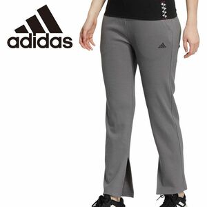 ★アディダス adidas 新品 レディース ストレッチ 快適なはき心地 トレーニング レギンス タイツ 濃灰 Lサイズ [HA7339-L] 四 弐★QWER