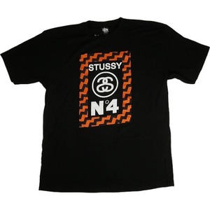 STUSSY ステューシー ZIGZAG FRAME TEE BLACK Tシャツ 黒 Size 【XL】 【新古品・未使用品】 20797991