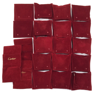 【付属品のみ】カルティエ 時計用 トラベルケース ウォッチケース レッド 計20個 セット Cartier