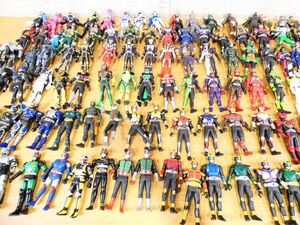 ◎(KR-02)ジャンク 仮面ライダー＆敵キャラ ソフビ人形 旧サイズ 大量セット まとめて 約4.5kg ダブりなし 1号/クウガ/アギトなど＠100(12)