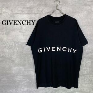 『GIVENCHY』ジバンシー (M) エンブロイダリーロゴ半袖BIG Tシャツ