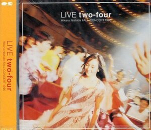 ■ 西田ひかる ( 96年9月よりスタートしたコンサートツアーの音源を収録 ) [ LIVE two.four～FALL COCERT 1996 ] 新品 CD 送料サービス ♪