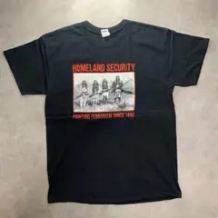 Native American ブラックTシャツ Lサイズ 先住民インディアン