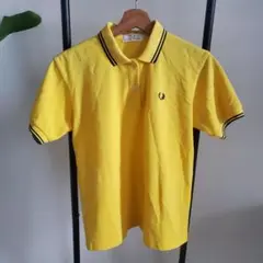 【FRED PERRY】フレッドペリー ポロシャツ 希少 イエロー L 美品